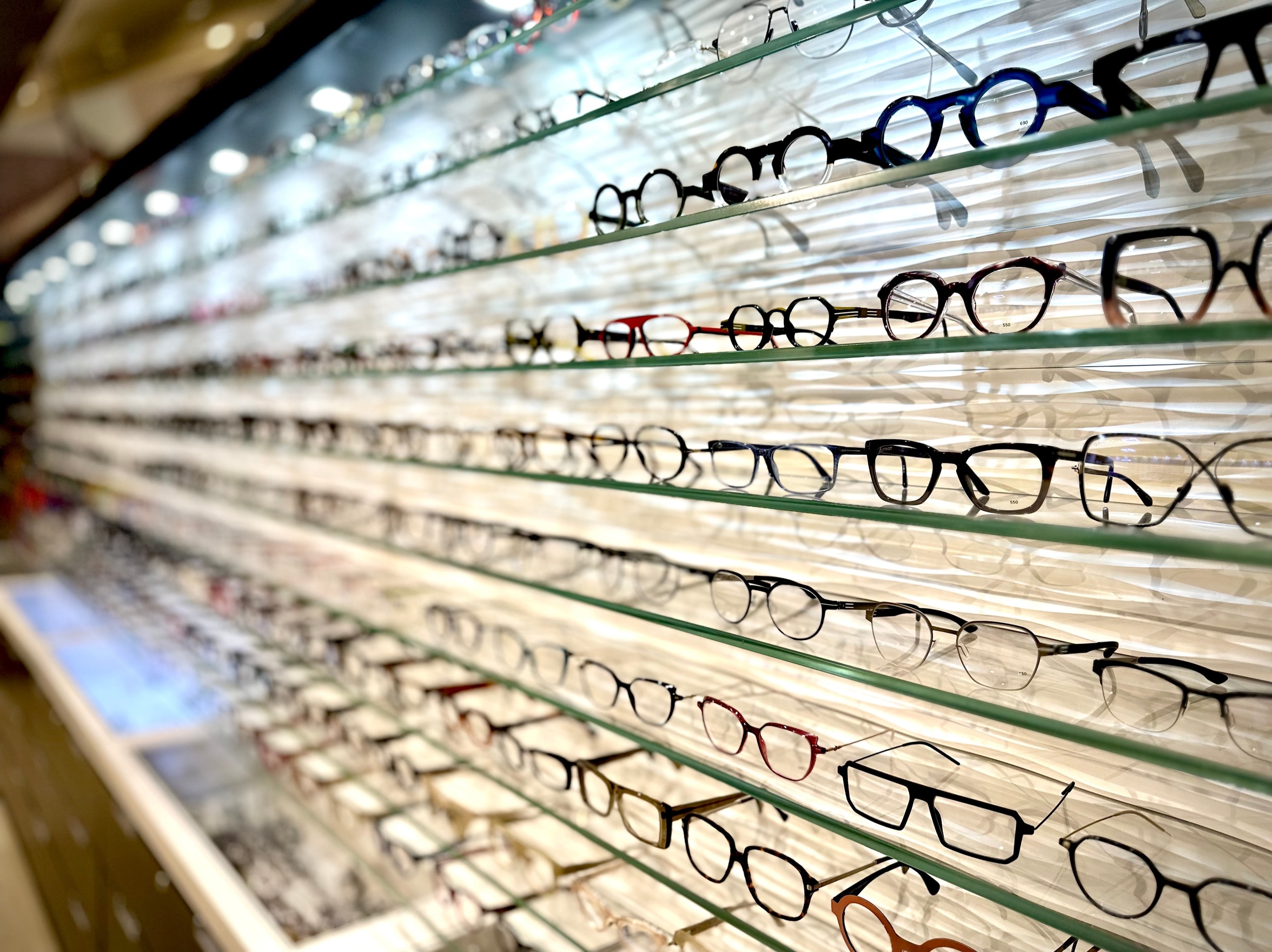 Interior of Eyes on Church Optical boutique