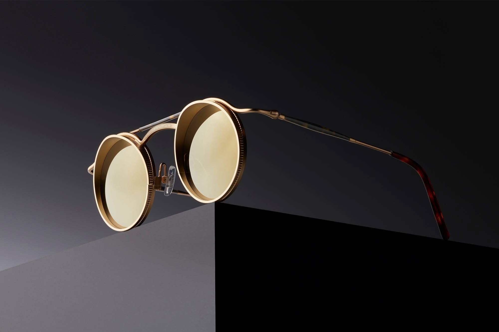 Close-up of premium eyeglasses frames